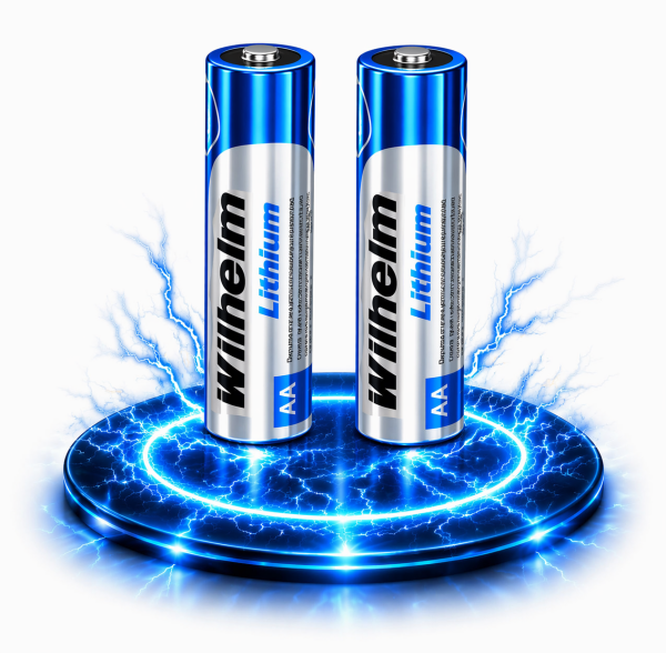 2 x Wilhelm Lithium AA Mignon Batterien LR6 1,5V Lithiumbatterie