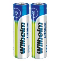 2 x Wilhelm Lithium AA Mignon Batterien LR6 1,5V...