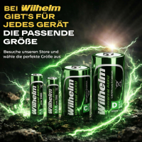 1 x Akku Mono D Wilhelm Universal 9000 mAh Akku Zelle HR20 MN1300 1,2 V NIMH