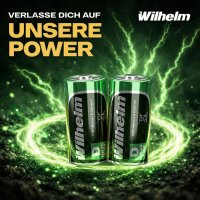 1 x Akku Mono D Wilhelm Universal 9000 mAh Akku Zelle HR20 MN1300 1,2 V NIMH