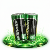 2x Akku Mono D Wilhelm Universal 9000 mAh Akku Zelle HR20...