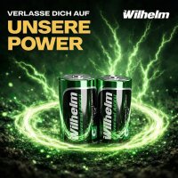 6 x Akku Mono D Wilhelm Universal 9000 mAh Akku Zelle HR20 MN1300 1,2 V NIMH
