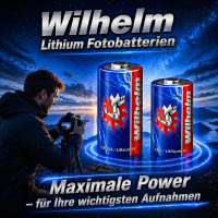 2 x Wilhelm CR2 Batterien 3V Lithiumbatterie CR2A DLCR2...