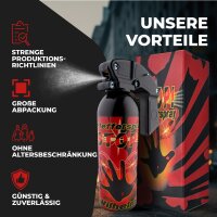 1 x Wilhelm Pfefferspray 470 ml Tierabwehr Selbstverteidigung CS KO Spray