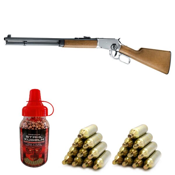 SET Legends Cowboy Rifle SLV-BRN 4,5 mm (.177) BB CO2 < 7,5 J 10R (P18)