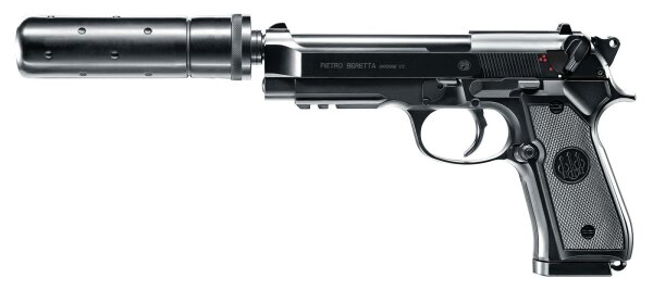 SET Softair-Pistole Beretta 92A1 Tactical BLK 6 mm BB AEG Full-Auto < 0,5 Joule 30 Schuss (ab 14)