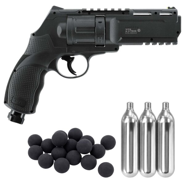 SET T4E Home Defense TR 50 BLK .50 Rubberball CO2 < 7,5 Joule 6 Schuss (ab 18)