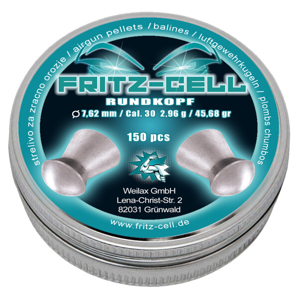 1 x Fritz-Cell Rundkopf 7,62 mm