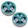 2 x Fritz-Cell Rundkopf 7,62 mm