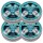4 x Fritz-Cell Rundkopf 7,62 mm