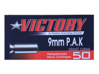 Victory Platzpatronen 9mm P.A.K. für Pistole - 50...