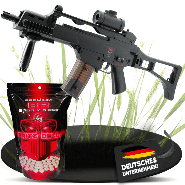 2.5621-1 Heckler & Koch G36 C AEG Softair-Gewehr 6 mm + 2000 BB´s - Ohne FSK