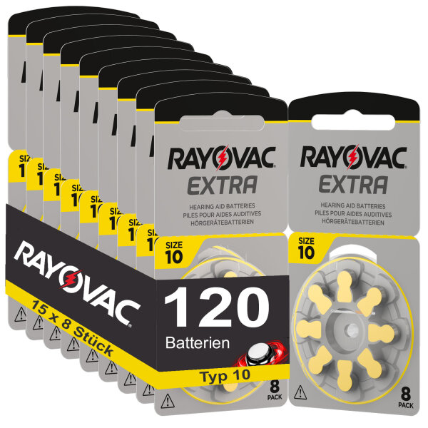 120 x Rayovac 10