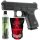 Set Glock 19 Gen5 Softair-Pistole Schwarz Kaliber 6 mm BB 19 Schuss Gas Blowback