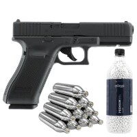 SET Glock 17 GEN5 MOS Softair Co2 Pistole Schwarz Kaliber...