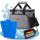 NEMT 15L faltbare Kühltasche Picknicktasche Thermotasche Lunchtasche Tasche Isoliertasche für Lebensmitteltransport Mittagessen Auto Urlaub und Mini Kühlbox Einkauf (grau)