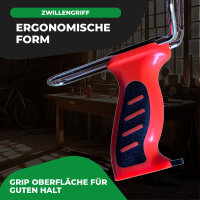 Fritz-Cell Profi Weitschuss Zwille Steinschleuder mit verstecktem Magazin Sport Outdoor Slingshot mit Zielscheiben, Stahlkugeln 8mm