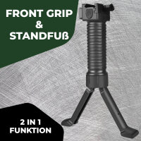 Fritz-Cell Tactical Bipod Frontgriff Vertical Grip +...