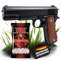 FC13 Schwarz Softair-Pistole 6 mm BB < 0,5 Joule (P14)