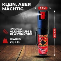3 x Wilhelm Pfefferspray 16 ml Tierabwehr Selbstverteidigung CS Gas KO Spray hochdosiert (ca. 2 Mio. Scoville) effektives Verteidigungsspray
