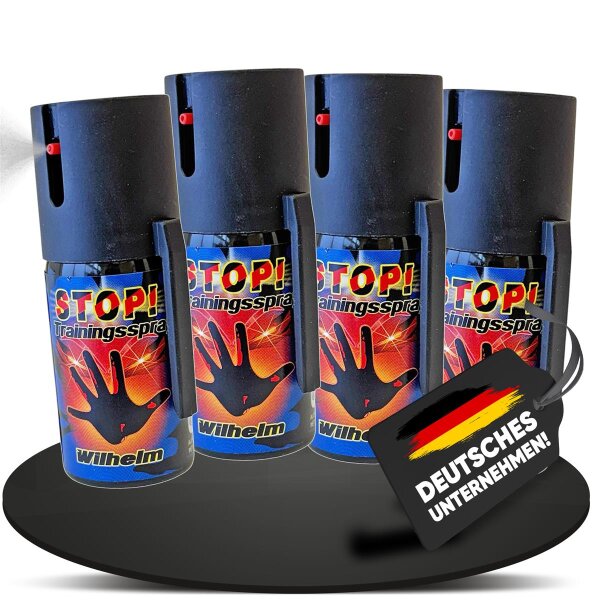 4 x Wilhelm Trainingsspray 40 ml Jet Sprühstrahl