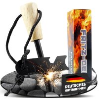 Fritz-Cell Feuerstahl Feuerstarter für Camping,...