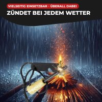 Fritz-Cell Feuerstahl Feuerstarter für Camping, Survival, Outdoor Magnesiumstahlgriff mit Holzgriff FS 2