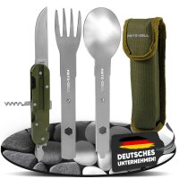 Outdoor Bundeswehr Besteck Edelstahl Campingbesteck...