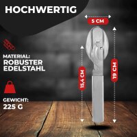 Edelstahl Besteck 4-Teilig Camping-Besteck Essbesteck Bundeswehr für Camping Besteckset Outdoor