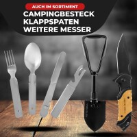 Fritz Cell Klappmesser Einhandmesser Survival Taschenmesser Outdoor Messer schwarz silber R75