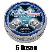 6 x Fritz-Cell Flachkopf Premium 5,5mm