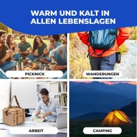 NEMT 25L faltbare Kühltasche Picknicktasche Thermotasche Lunchtasche Tasche Isoliertasche für Lebensmitteltransport Mittagessen Auto Urlaub und Mini Kühlbox Einkauf (khaki)