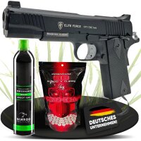 SET Elite Force 1911 Tac Two Vollmetall Softair-Gas-Pistole Kaliber 6 mm BB Blowback