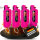 4 x Wilhelm Pfefferspray 16 ml Schlüsselanhänger pink Tierabwehr Selbstverteidigung CS Gas KO Spray hochdosiert (ca. 2 Mio. Scoville) effektives Verteidigungsspray