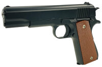 Fritz-Cell Set Airsoft Pistole FC13 schwere Ausführung Federdruck Softair Waffe 0,5 Joule 6 mm inkl. 500 Premium BBs