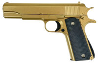 Fritz-Cell Set Airsoft Pistole FC13GD schwere Ausführung Federdruck Softair Waffe 0,5 Joule 6 mm inkl. 500 Premium BBs 0,20g Munition