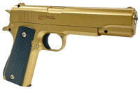 Fritz-Cell Set Airsoft Pistole FC13GD schwere Ausführung Federdruck Softair Waffe 0,5 Joule 6 mm inkl. 500 Premium BBs 0,20g Munition