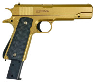 Fritz-Cell Set Airsoft Pistole FC13GD schwere Ausführung Federdruck Softair Waffe 0,5 Joule 6 mm inkl. 500 Premium BBs 0,20g Munition