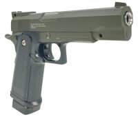 Fritz-Cell Set Airsoft Pistole FC6G 1911 Match schwere Ausführung Federdruck Softair Waffe 0,5 Joule 6 mm inkl. 500 Premium BBs 0,20g Munition