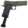 Fritz-Cell Set Airsoft Pistole FC6G 1911 Match schwere Ausführung Federdruck Softair Waffe 0,5 Joule 6 mm inkl. 500 Premium BBs 0,20g Munition
