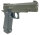 Fritz-Cell Set Airsoft Pistole FC6G 1911 Match schwere Ausführung Federdruck Softair Waffe 0,5 Joule 6 mm inkl. 500 Premium BBs 0,20g Munition