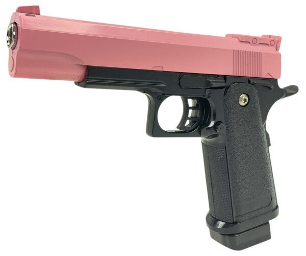 Fritz-Cell Set Airsoft Pistole FC6P 1911 Match schwere Ausführung Federdruck Softair Waffe 0,5 Joule 6 mm inkl. 500 Premium BBs 0,20g Munition