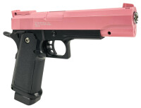 Fritz-Cell Set Airsoft Pistole FC6P 1911 Match schwere Ausführung Federdruck Softair Waffe 0,5 Joule 6 mm inkl. 500 Premium BBs 0,20g Munition