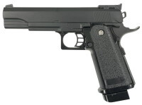 Fritz-Cell Set Airsoft Pistole FC6 1911 Match schwere Ausführung Federdruck Softair Waffe 0,5 Joule 6 mm inkl. 500 Premium BBs 0,20g Munition