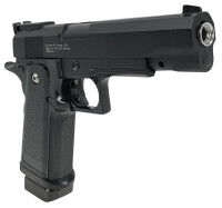 Fritz-Cell Set Airsoft Pistole FC6 1911 Match schwere Ausführung Federdruck Softair Waffe 0,5 Joule 6 mm inkl. 500 Premium BBs 0,20g Munition