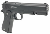 Fritz-Cell Set Airsoft Pistole FC13BW schwere Ausführung Federdruck Softair Waffe 0,5 Joule 6 mm inkl. 500 Premium BBs 0,20g Munition