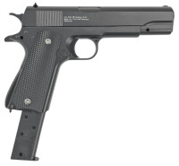 Fritz-Cell Set Airsoft Pistole FC13BW schwere Ausführung Federdruck Softair Waffe 0,5 Joule 6 mm inkl. 500 Premium BBs 0,20g Munition