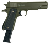 Fritz-Cell Set Airsoft Pistole FC13G schwere Ausführung Federdruck Softair Waffe 0,5 Joule 6 mm inkl. 500 Premium BBs 0,20g Munition