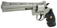 Set Airsoft Revolver Federdruck Softair FC36 Silber Waffe 0,5 Joule 6 mm inkl. 500 Premium BBs 0,20g Munition