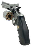 Set Airsoft Revolver Federdruck Softair FC36 Silber Waffe 0,5 Joule 6 mm inkl. 500 Premium BBs 0,20g Munition